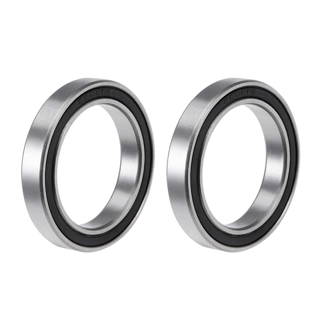 uxcell 6806-2RS Deep Groove Ball Bearing 30x42x7mm Double Sealed